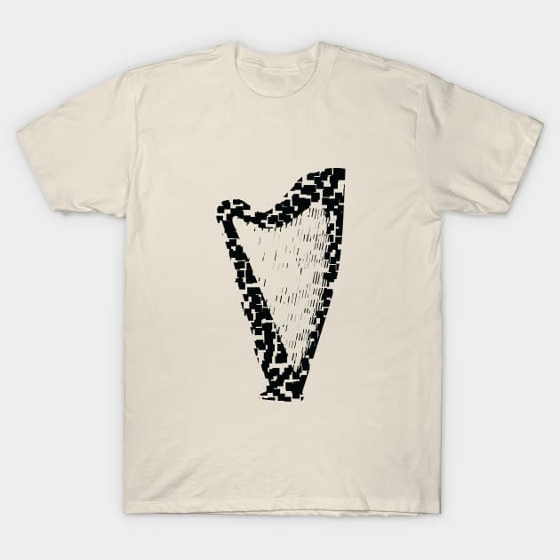 Harp Disjoined T-Shirt by GramophoneCafe